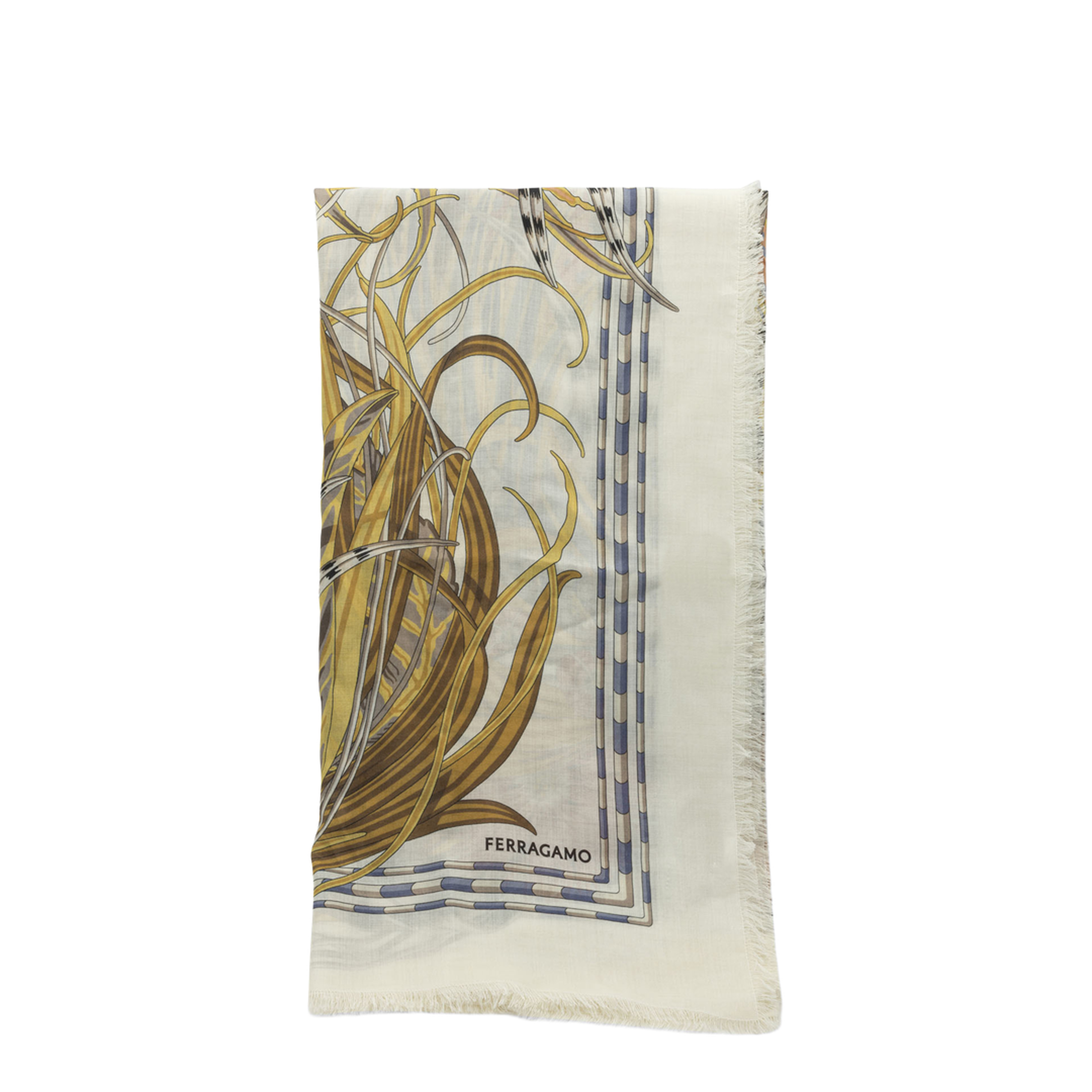 MAYFEYR - Ferragamo - Rooster Cashmere And Silk Scarf - 0790816