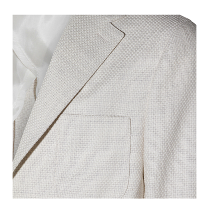 Single-Breasted Cotton-Blend Jacket
