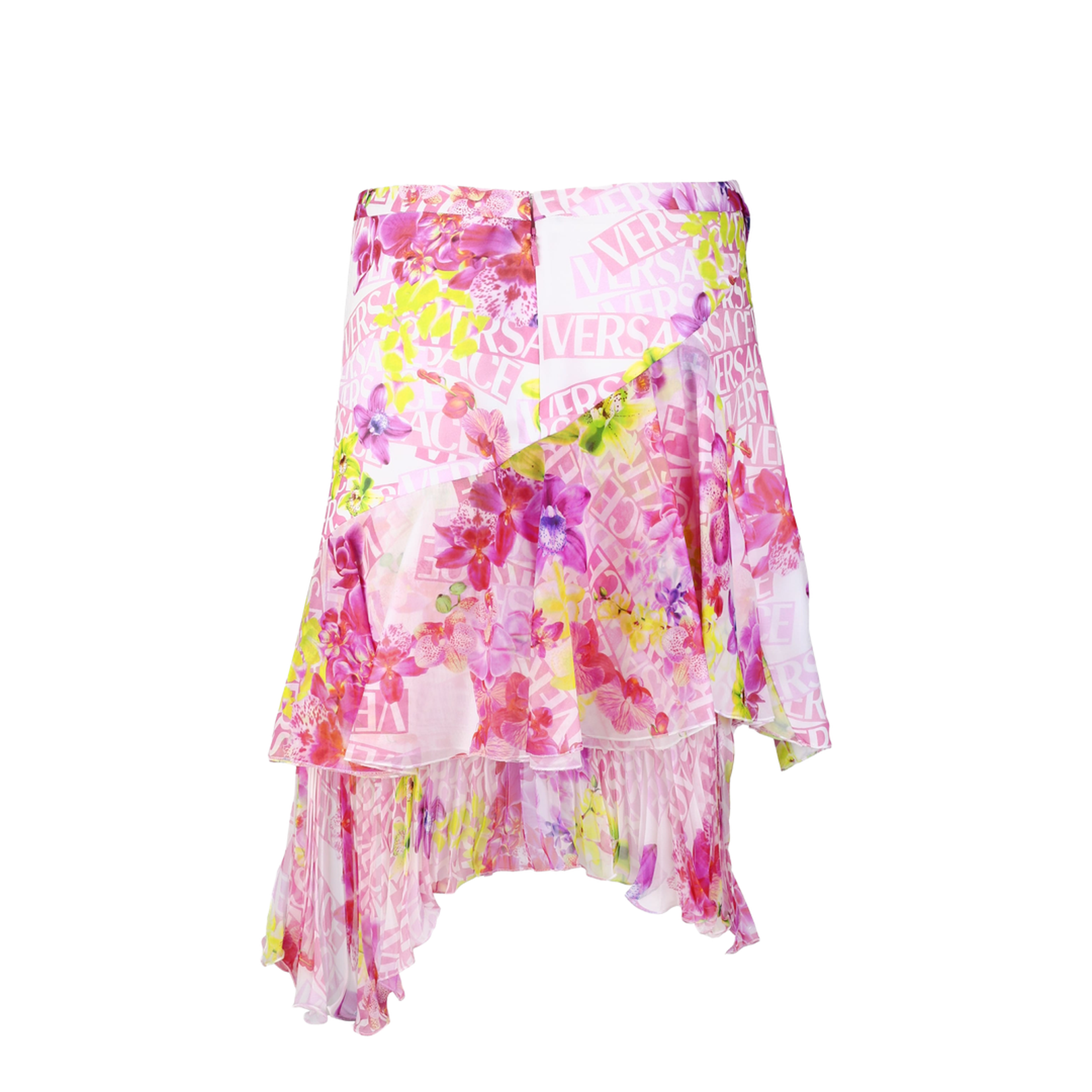 Mini Skirt Pink Size 6 Silk