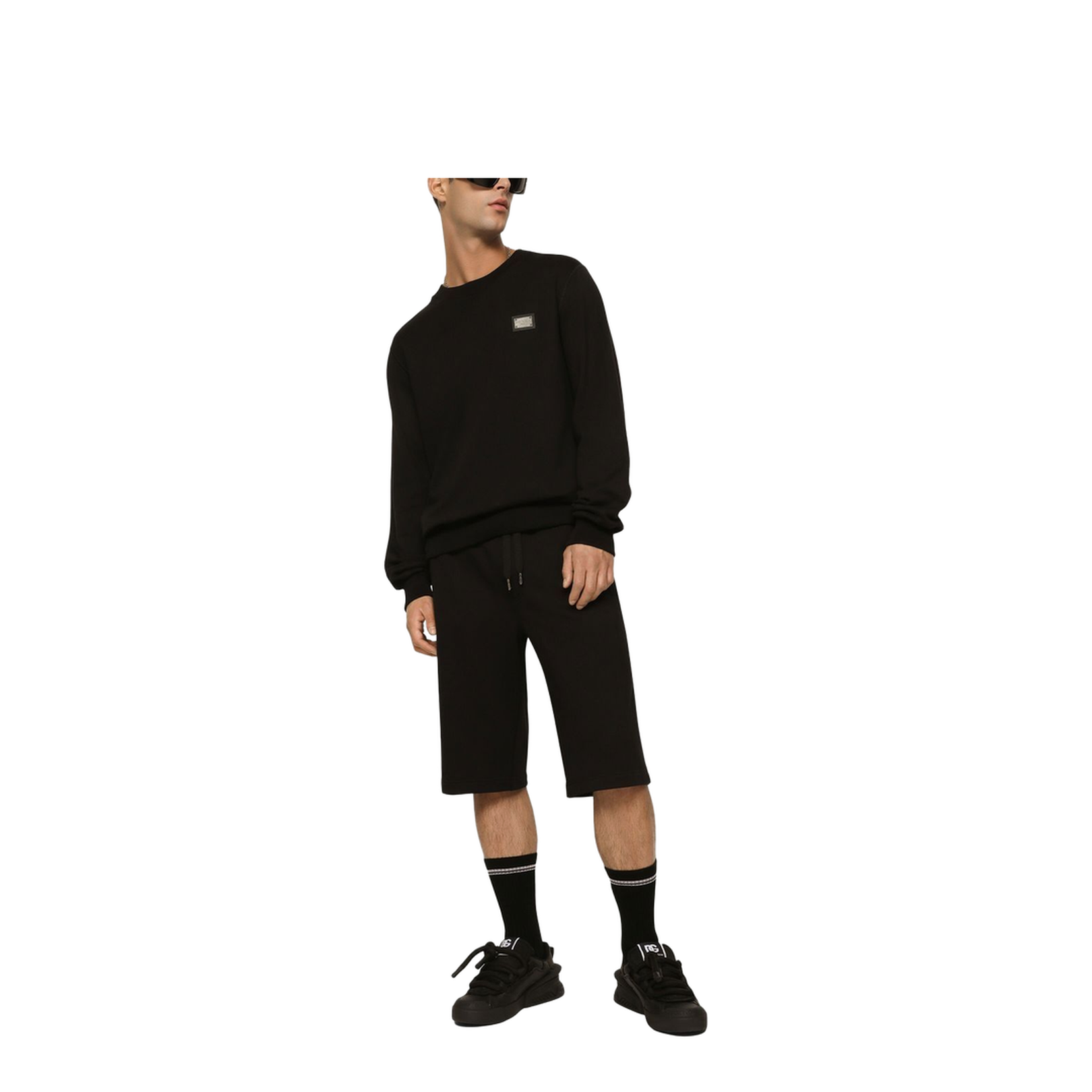 Jersey Sweatshirt with Branded Tag