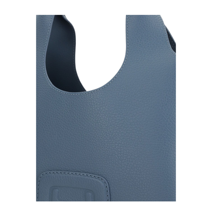 Indigo Blue Bag with Two Top Handles and Adjustable Detachable Shoulder Strap