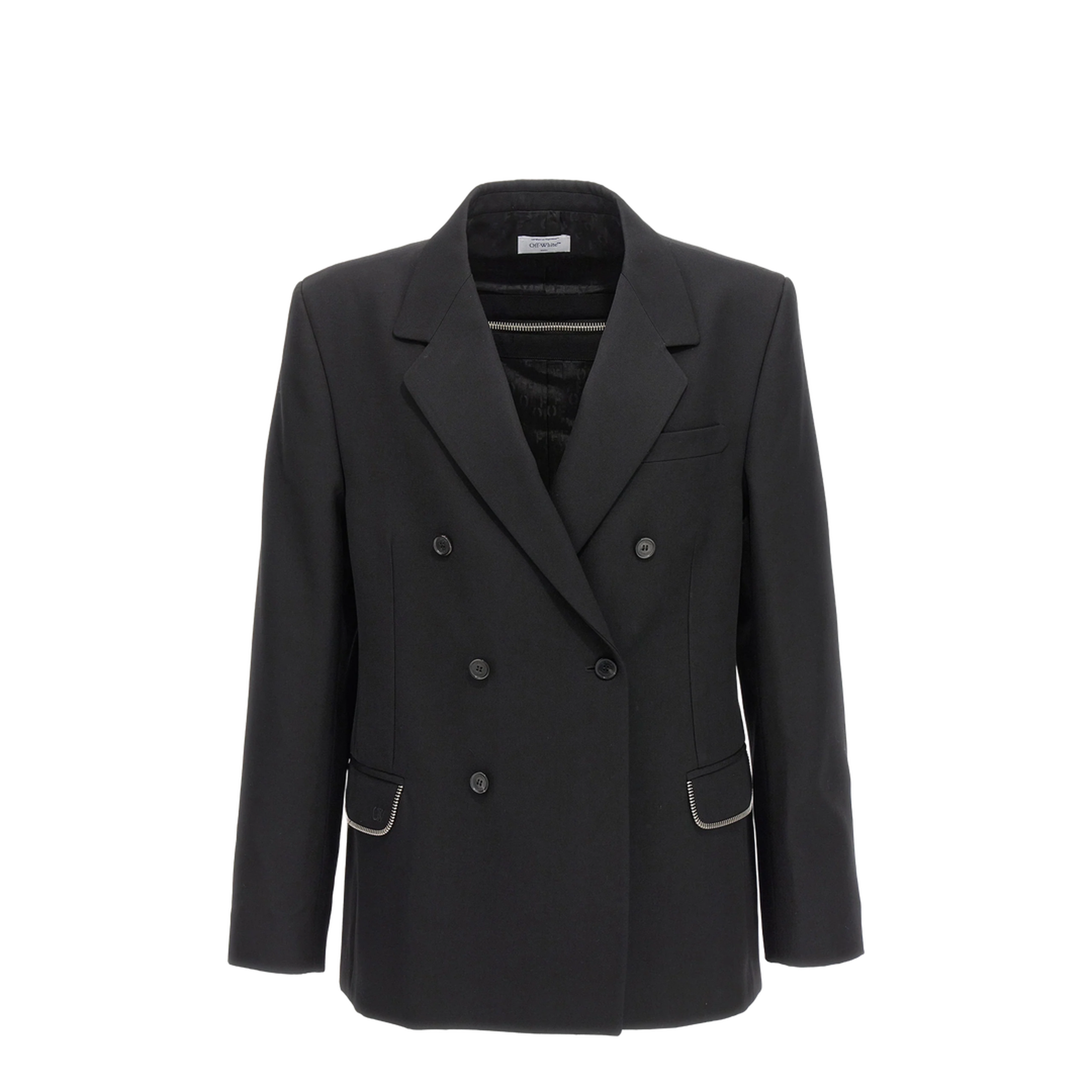 Embroidered Blazer Black