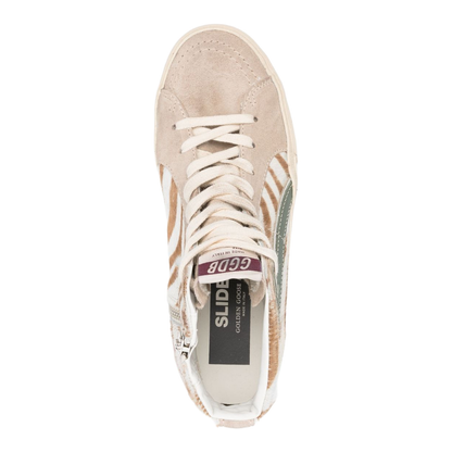 Light Beige Front Lace-Up Fastening Shoes