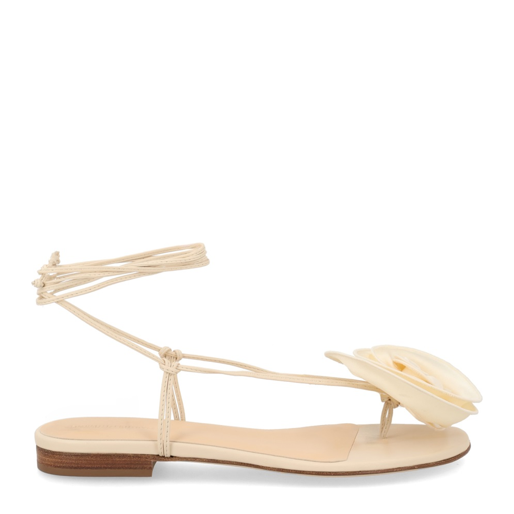 MAYFEYR - Magda Butrym - Sandal With Silk Flower - 520523CREAM
