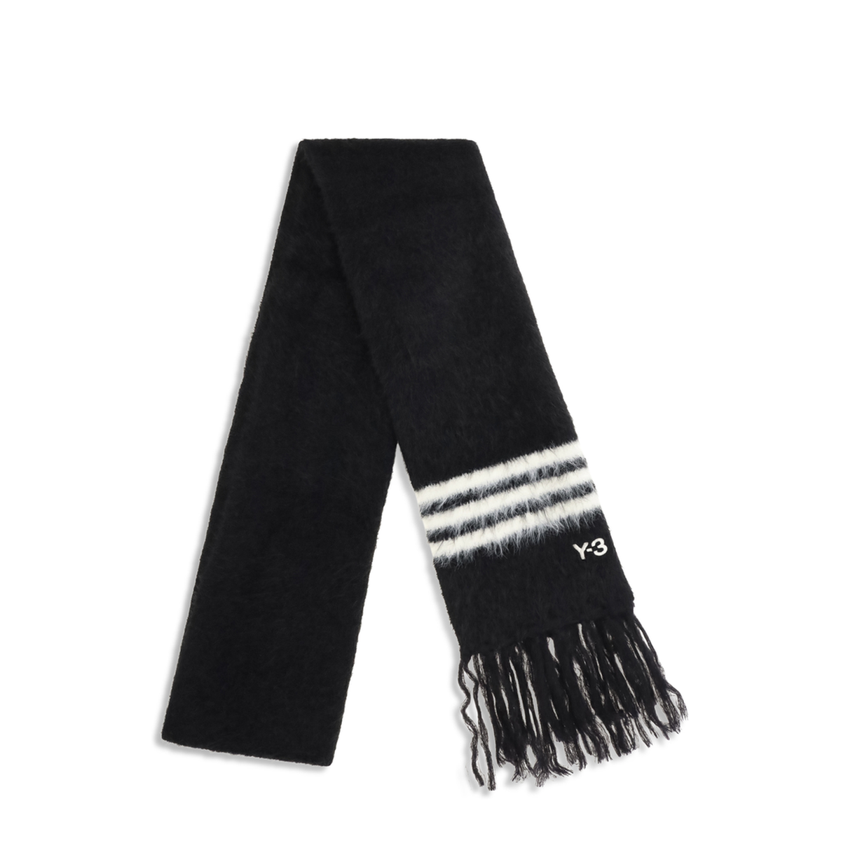 MAYFEYR - Y-3 - Brushed Fringed Scarf - KS8164BLACK
