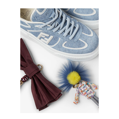 MAYFEYR - Fendi - Sneakers In Denim Effect Suede - 8E8721AYFKF1V7U