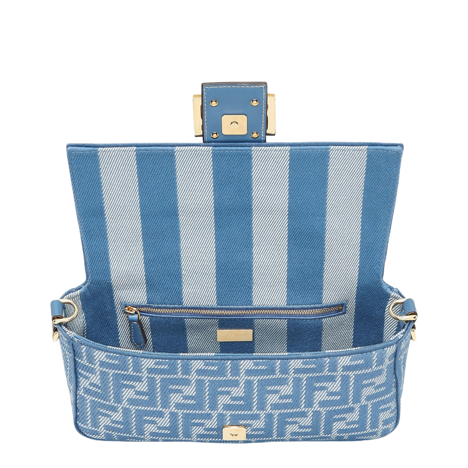Baguette Canvas Shoulder Bags - Blue