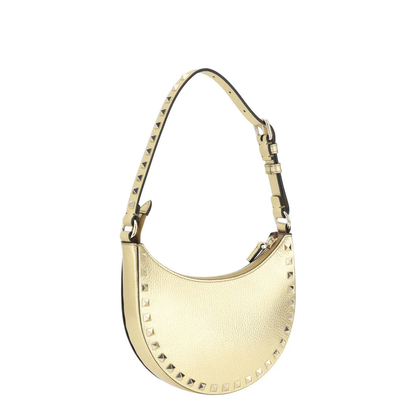 Gold Hobo Rockstud Mini Shoulder Bag