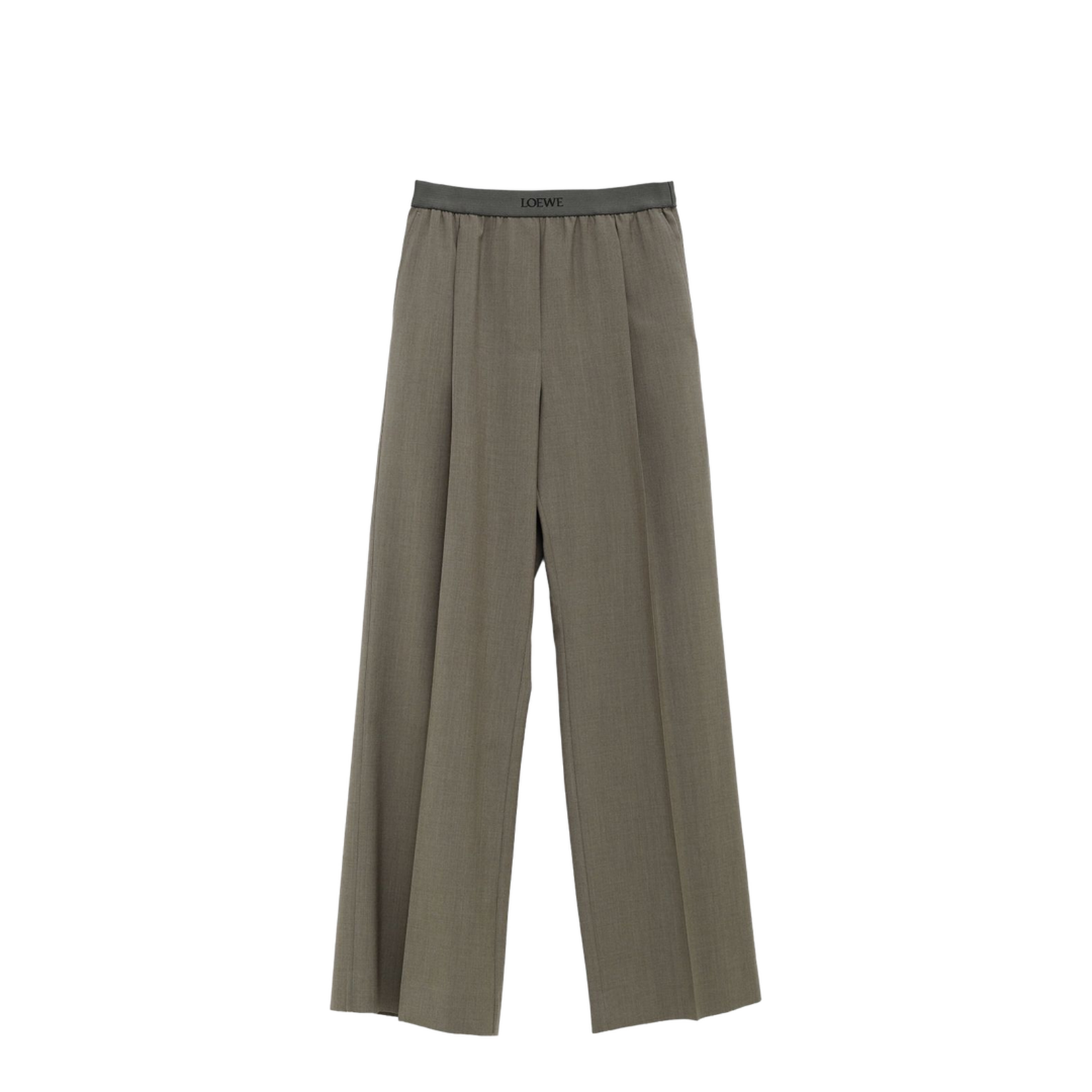 Trousers in Wool Green