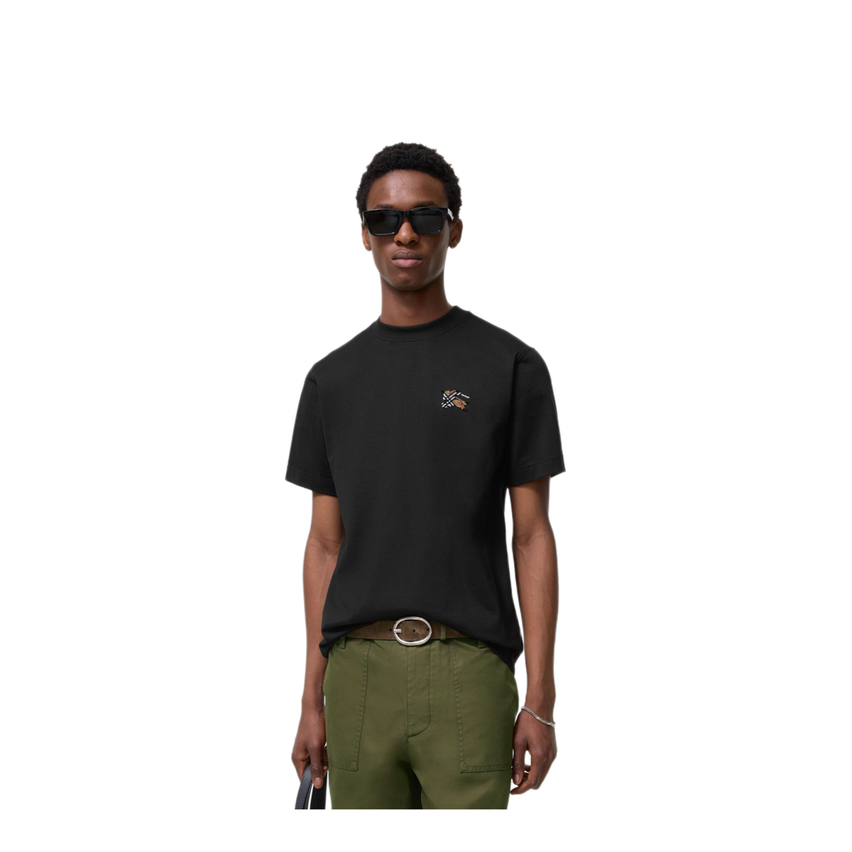 Black Cotton T Shirt