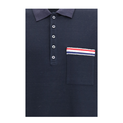 Short-Sleeve Polo With Chest Pocket