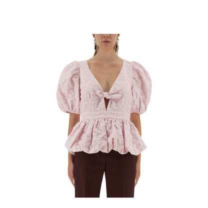 Top With Puff Sleeves