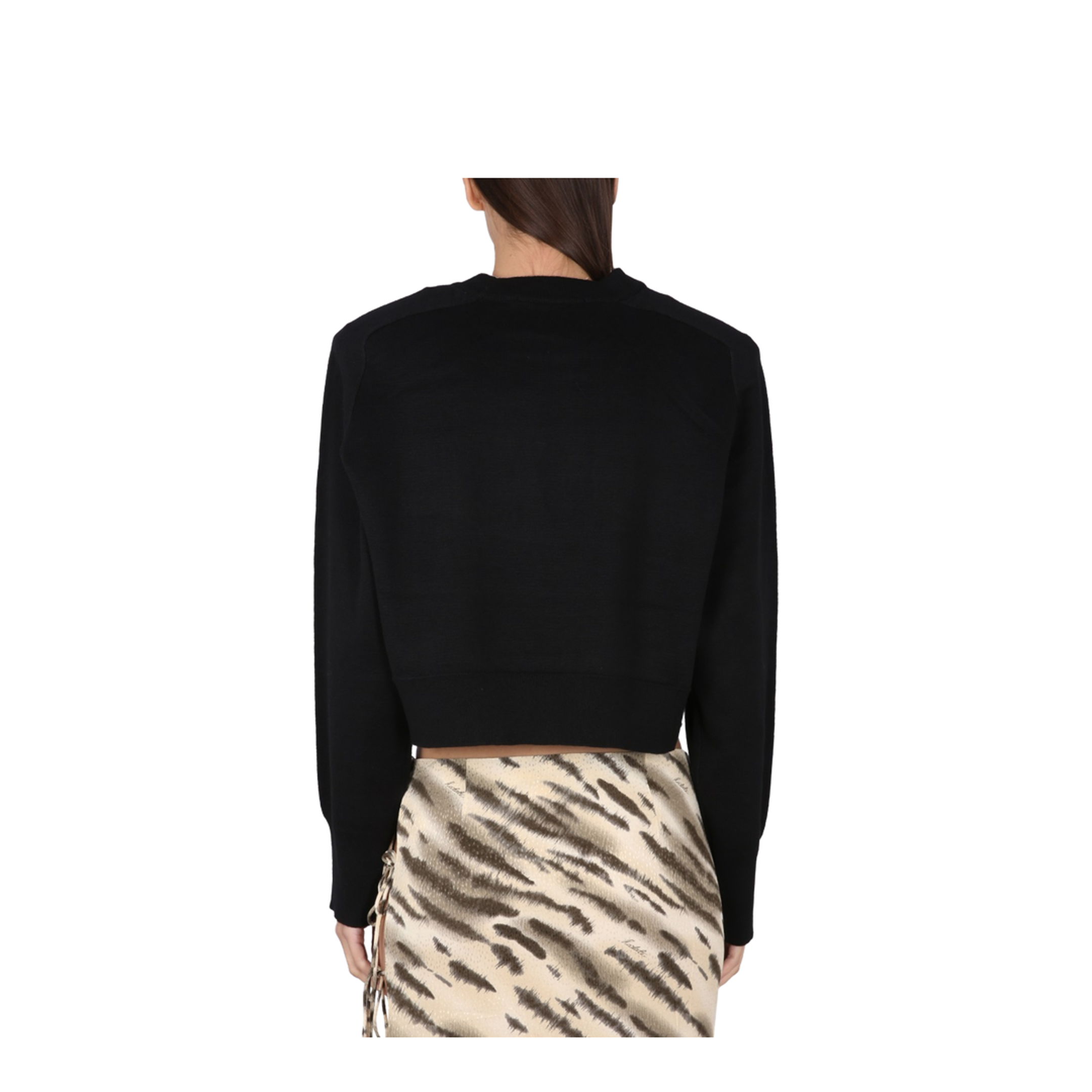 Cropped Shirt with Logo