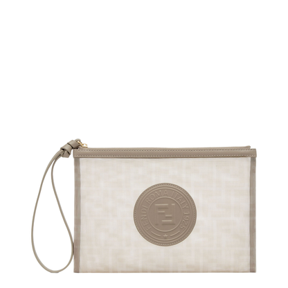 FF Flat Pouch Fabric Beige