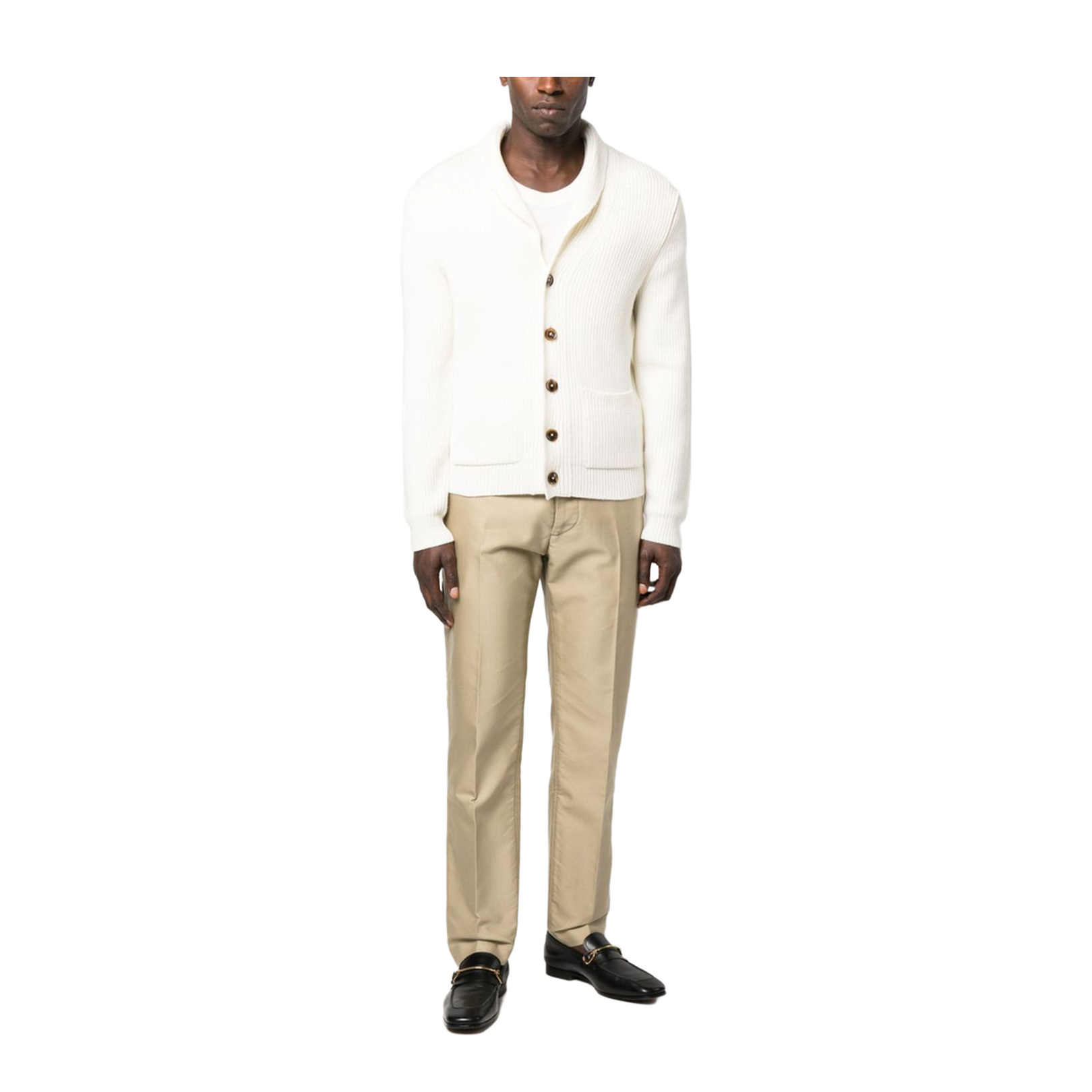 Beige Cotton Trousers