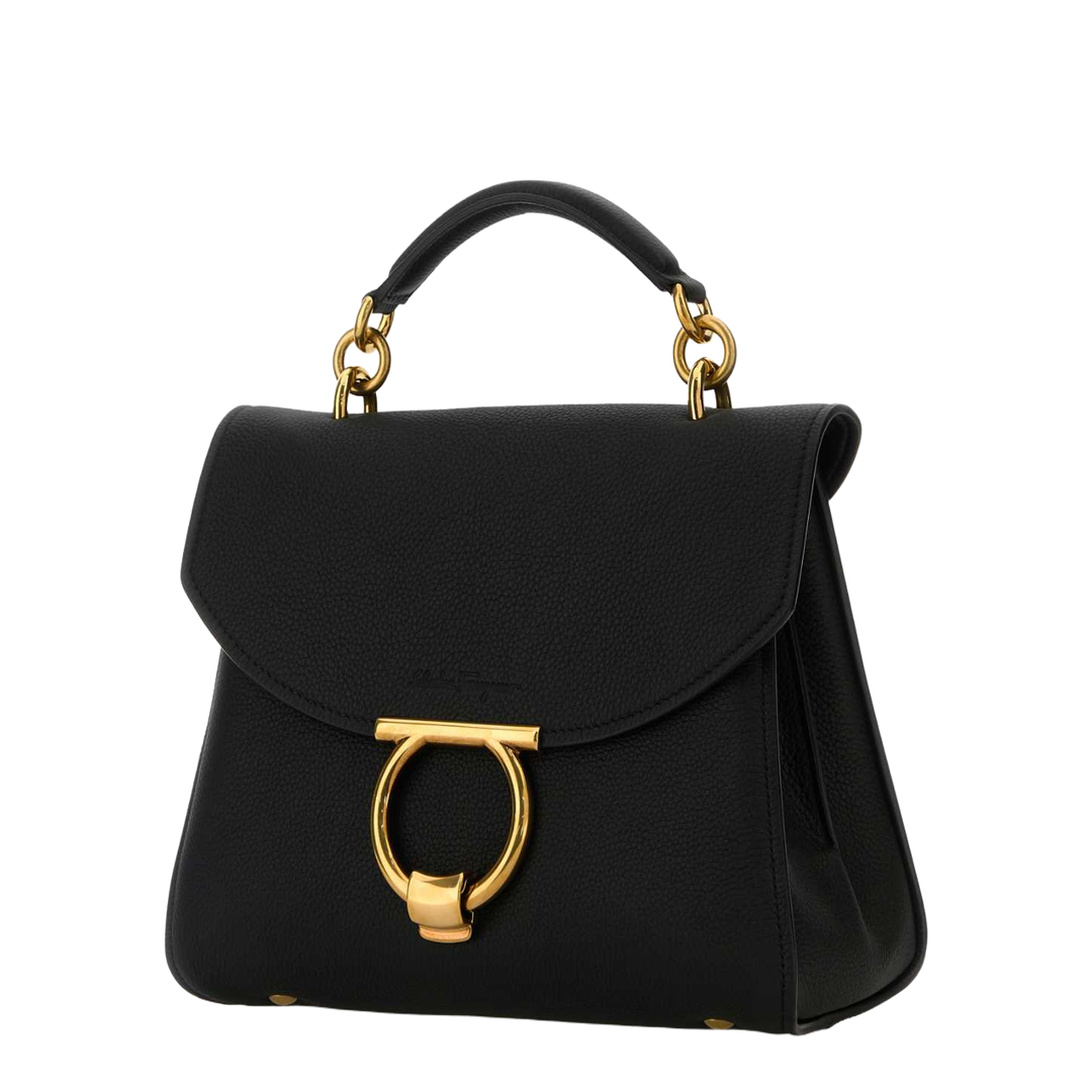 Black Leather Margot Handbag