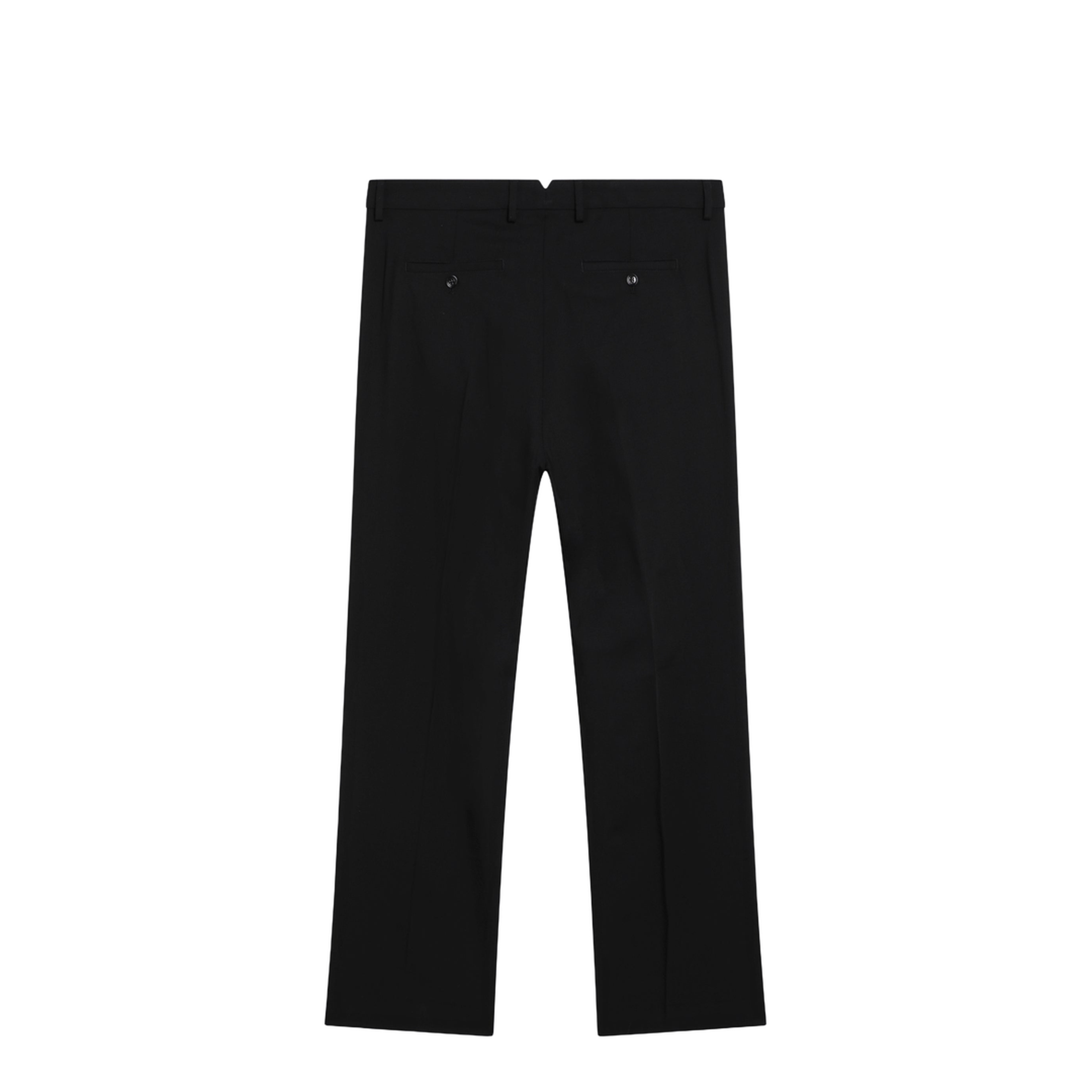 Black Trousers in Wool Gabardine