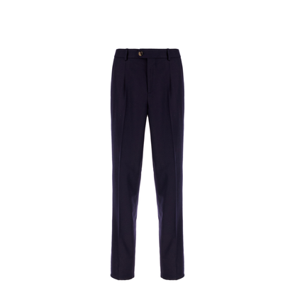 Navy Blue Wool Pants