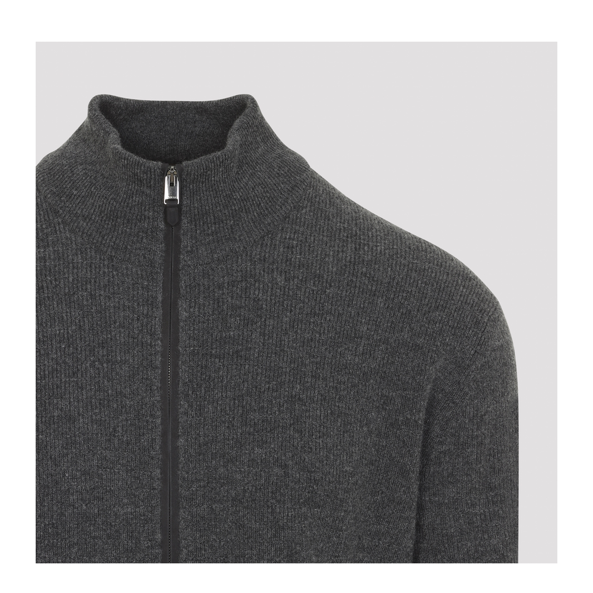 MAYFEYR - CANALI - Full Zip Cardigan In Grey - C1238MK02547111