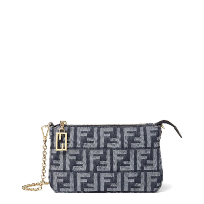 Blue Baguette Mini Clutch