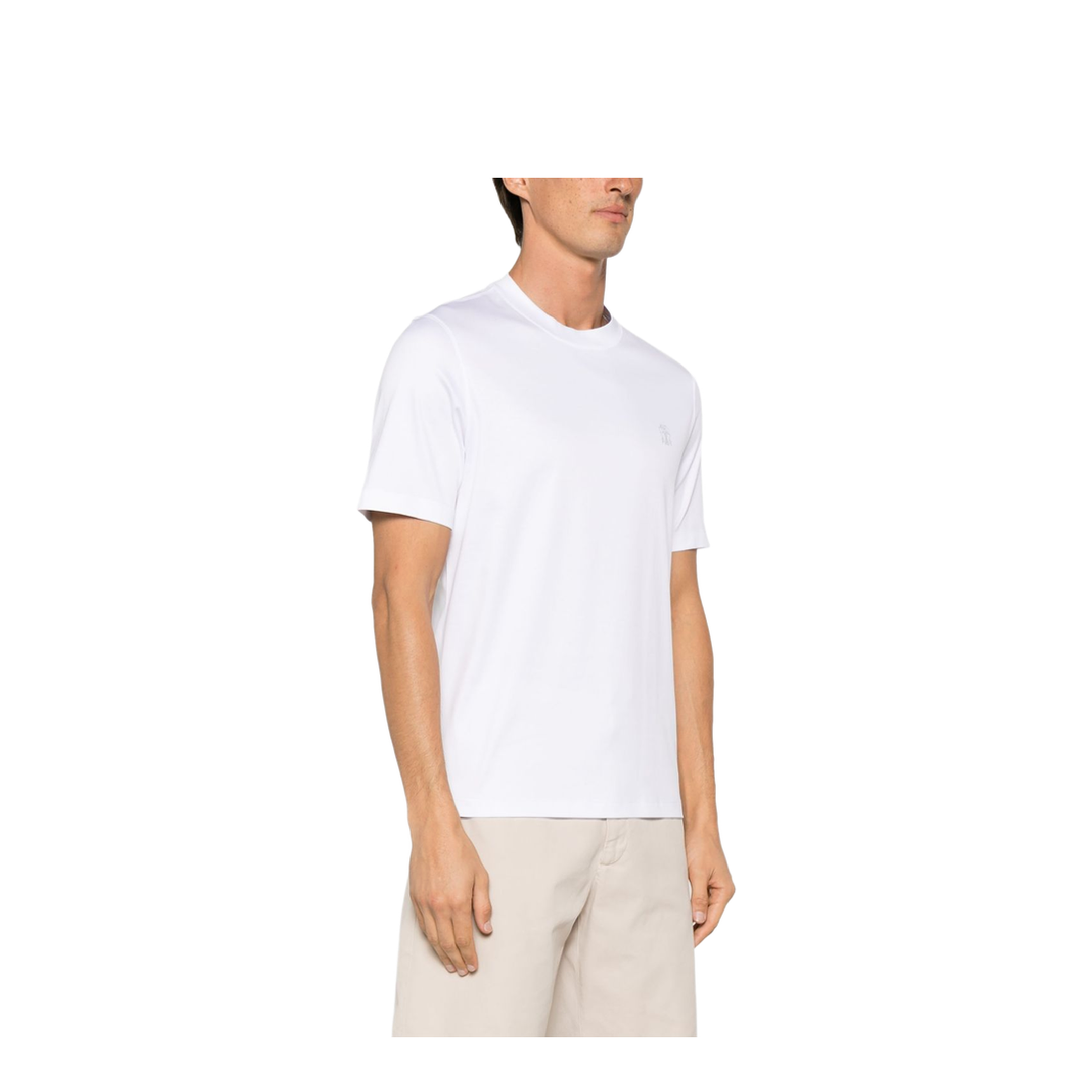 Cotton T-Shirt with Logo Print