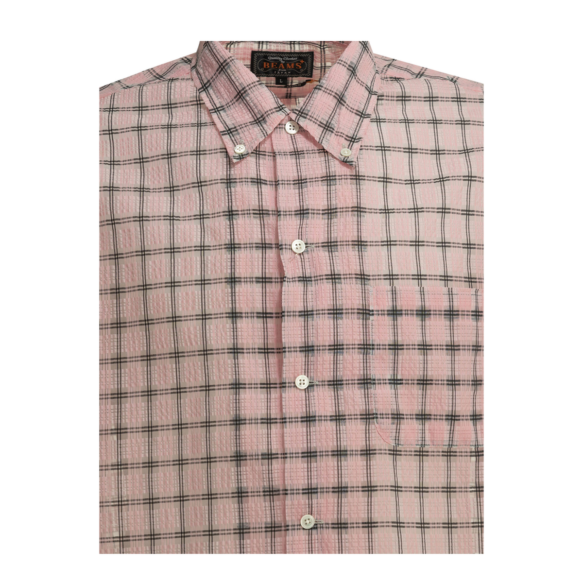 MAYFEYR - Beams Plus - Open Bd Nylon Airy Plaid Casual Shirt - 3811192413930