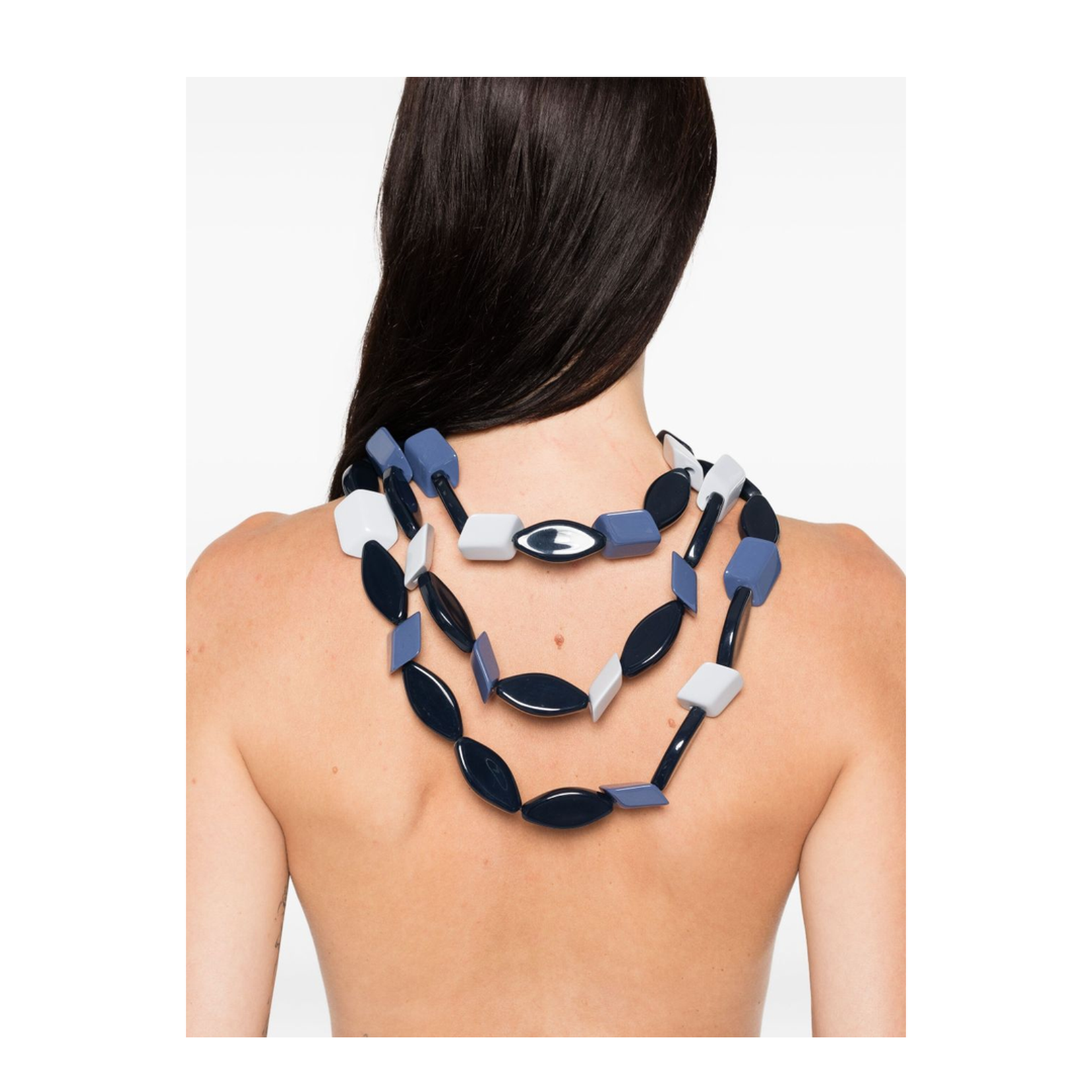 Navy Blue Multi-Chain Design
