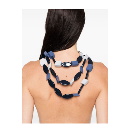 Navy Blue Multi-Chain Design