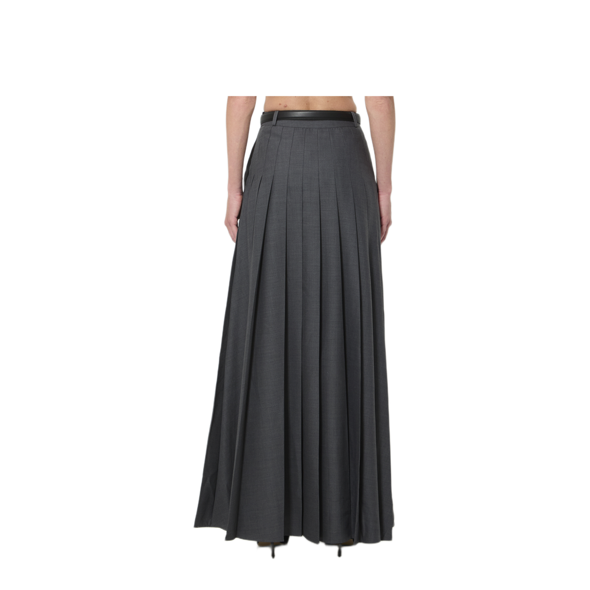 MAYFEYR - Self Portrait - Pleated Maxi Skirt - PF26137XSKGR