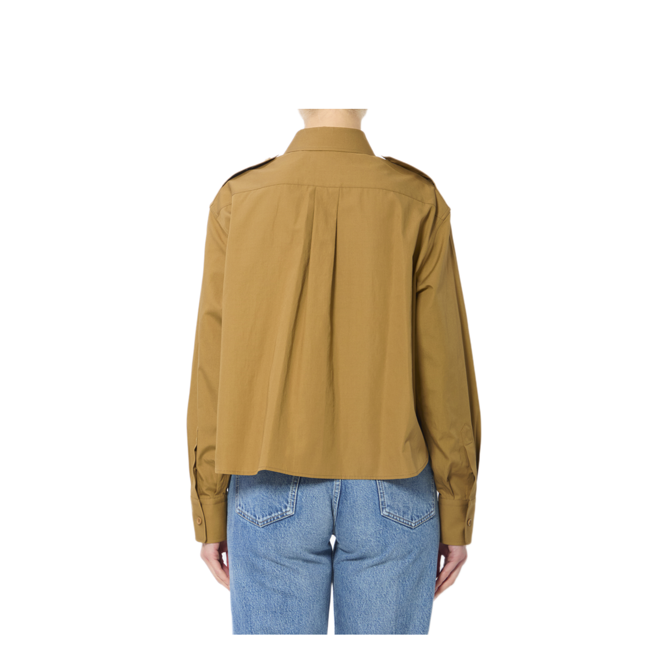 MAYFEYR - Celine - Cropped Shirt In Cotton And Linen - RC0BU331818CH