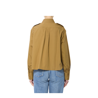 MAYFEYR - Celine - Cropped Shirt In Cotton And Linen - RC0BU331818CH