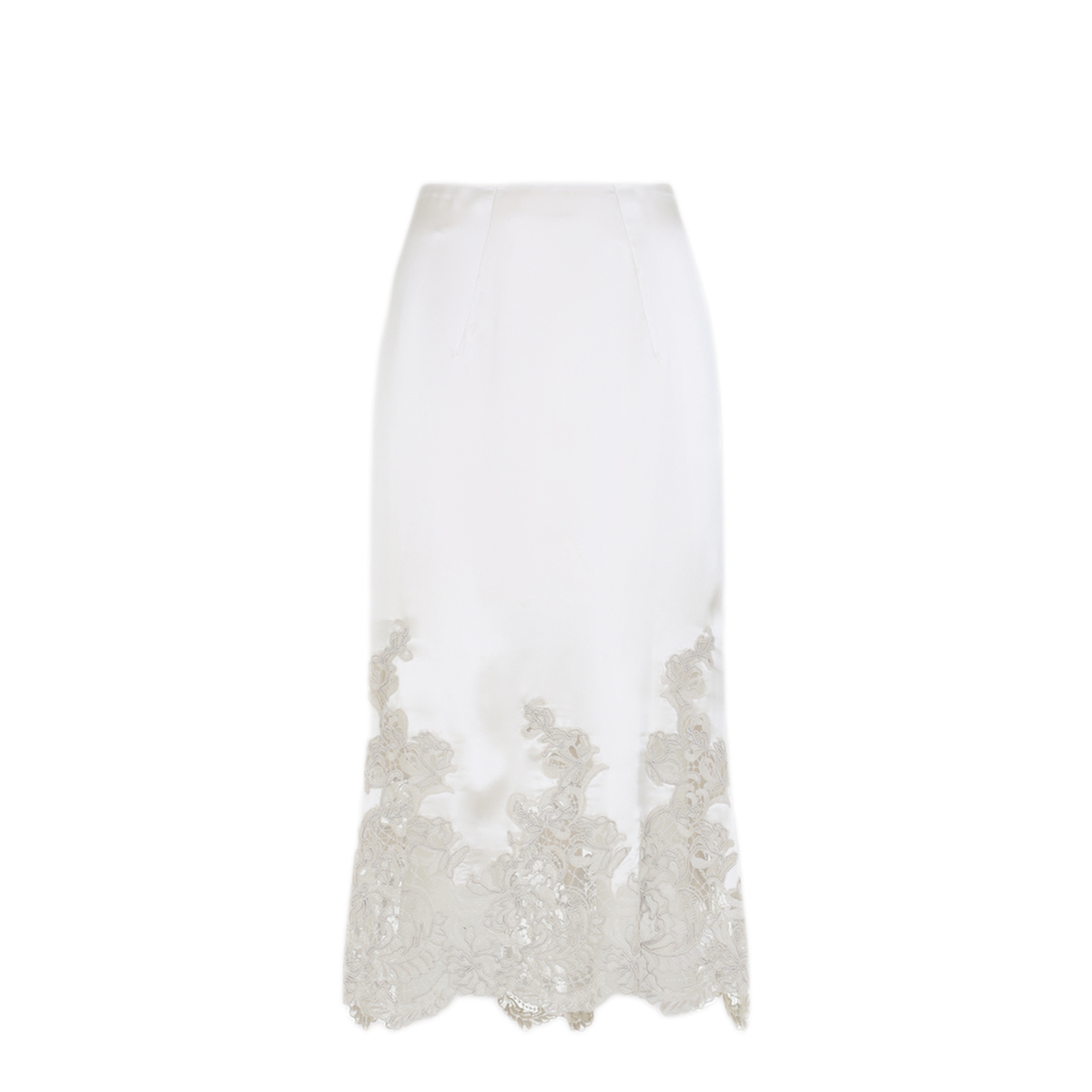 MAYFEYR - Ermanno Scervino - Oatmeal Midi Skirt - D492O741APNXE30401