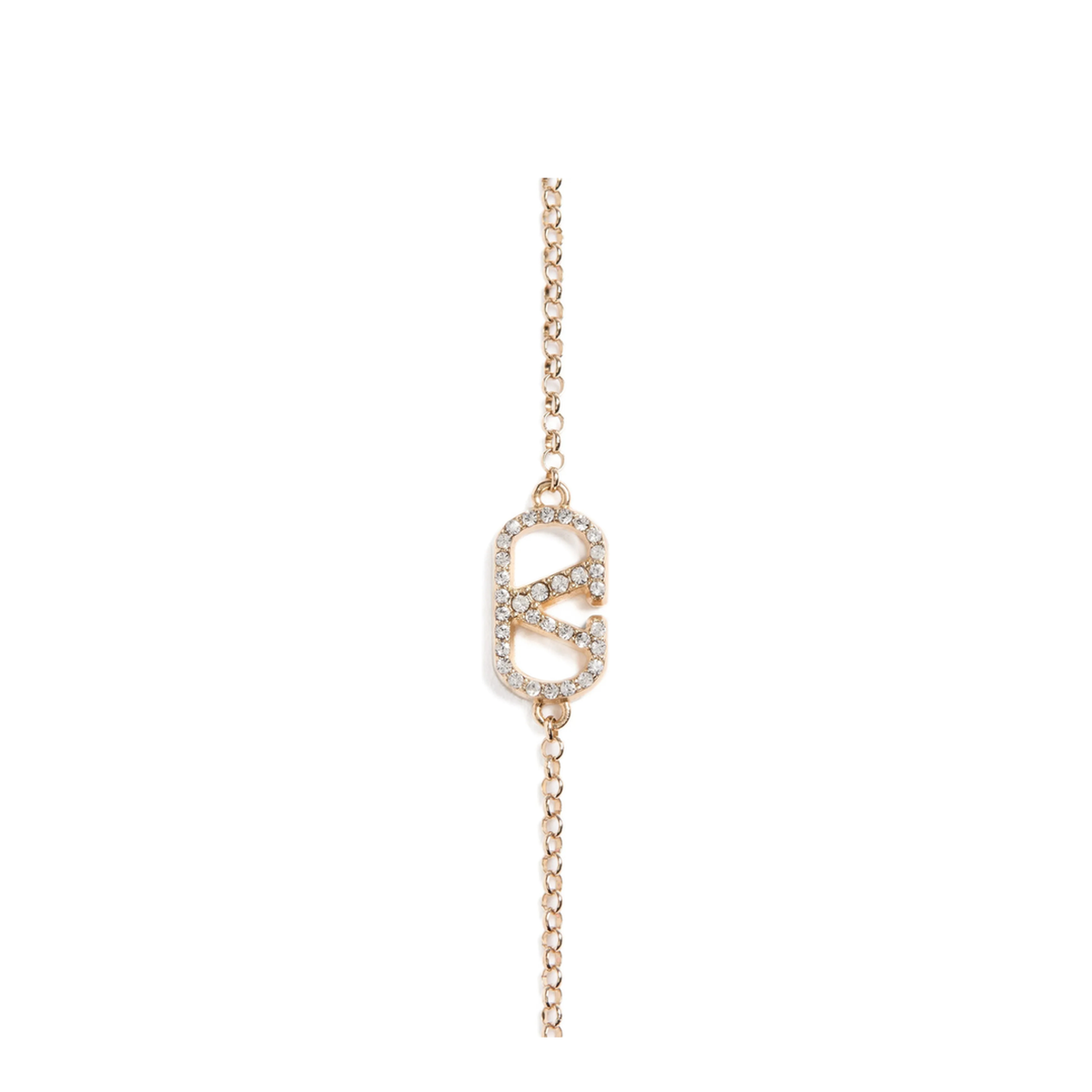 Gold Metal Vlogo Signature Bracelet