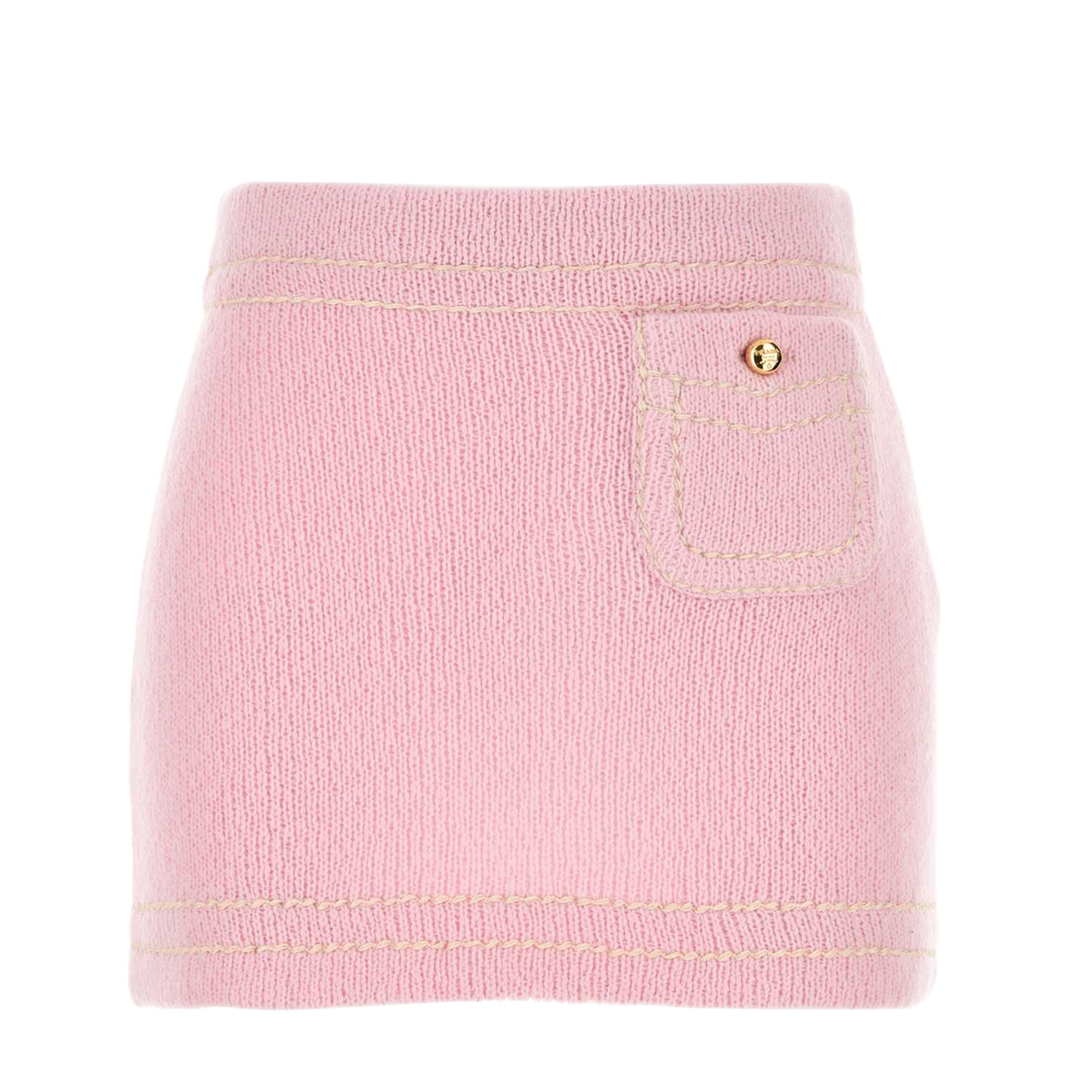 MAYFEYR - Prada - Pink Cashmere Mini Skirt - 21480SOOO1ISXF0028