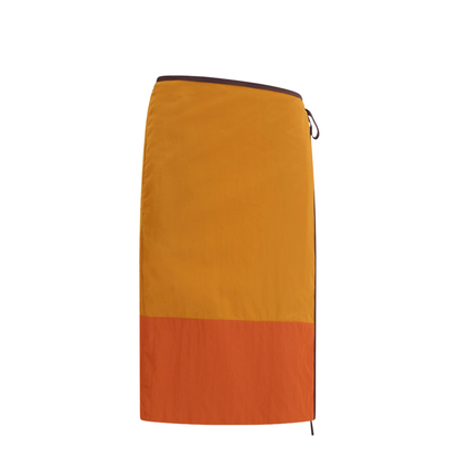 MAYFEYR - Saint Laurent - Tie-Detail Colour-Block Skirt - 856970Y6J18