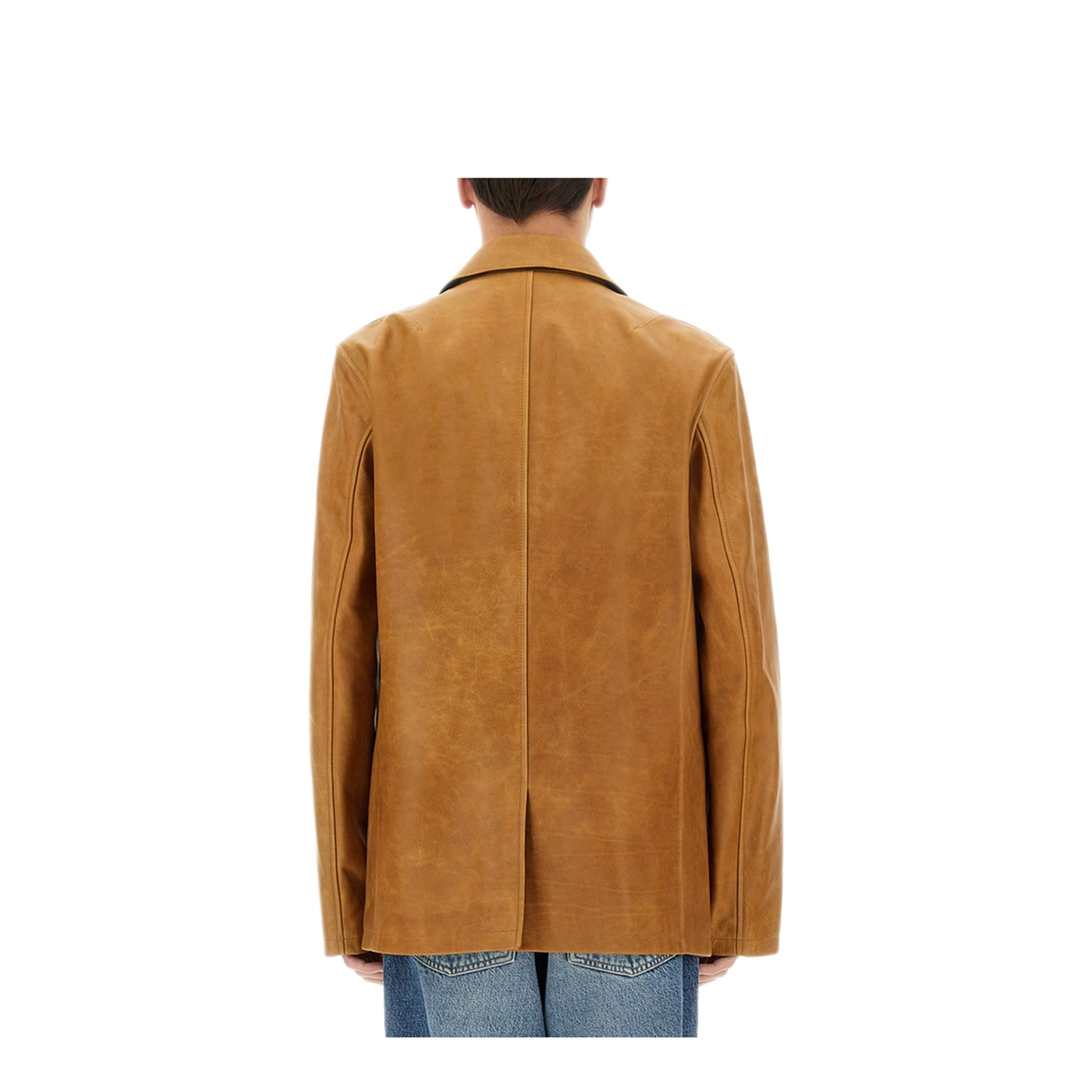 Leather Opening Blazer