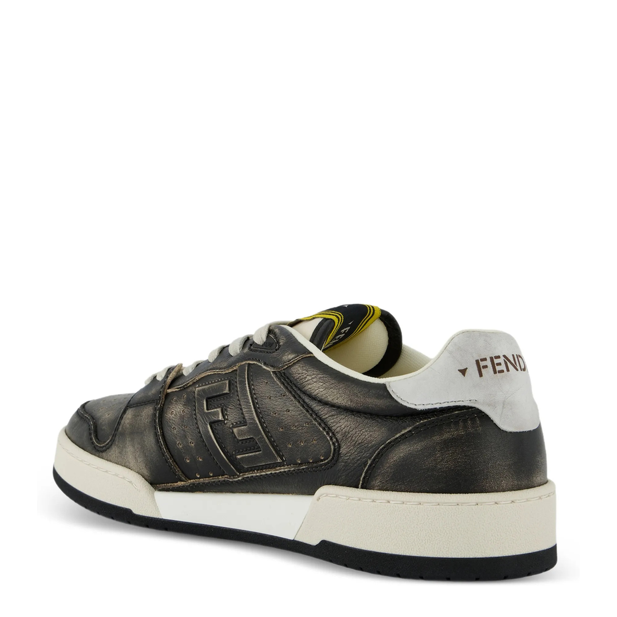 Black Leather Match Sneakers