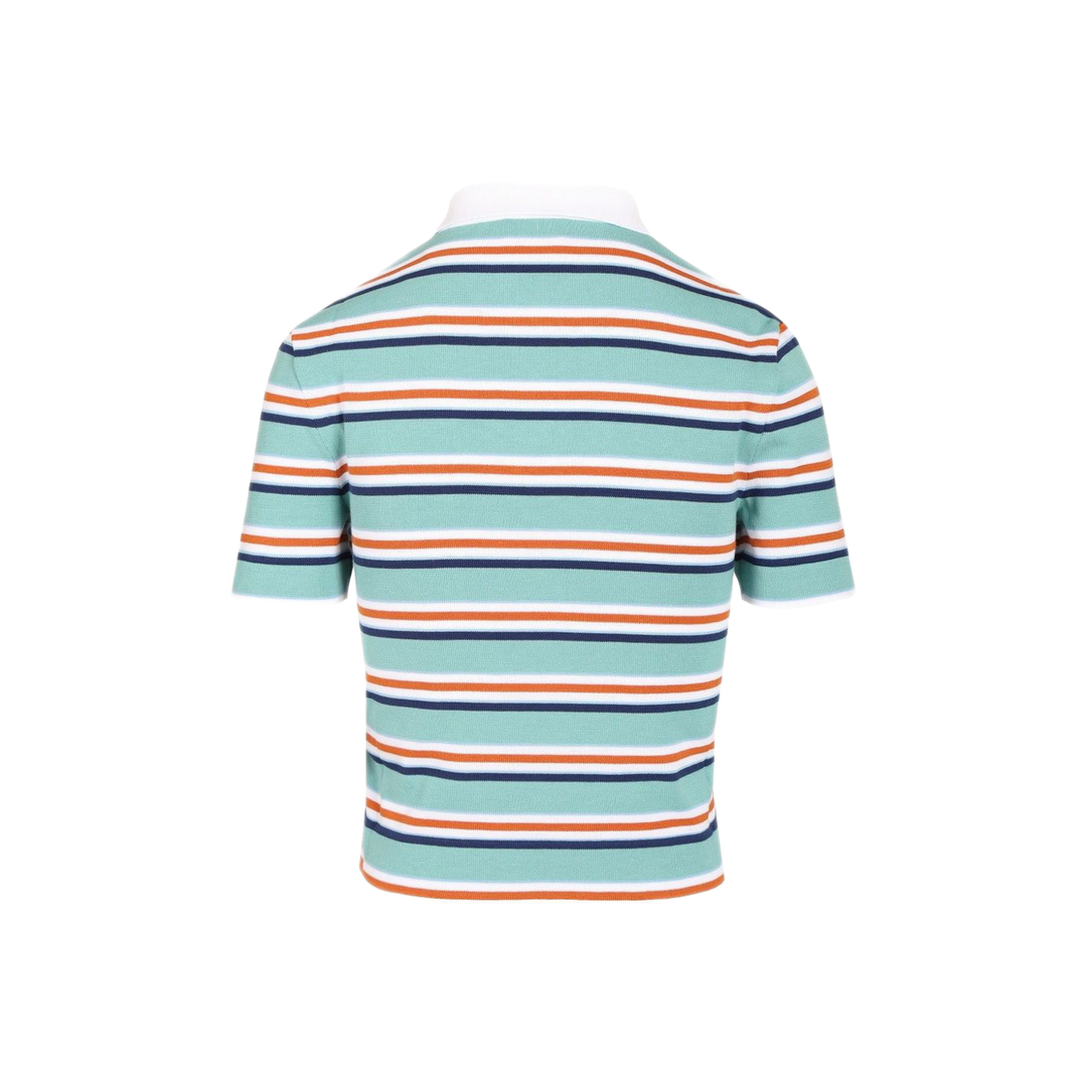 MAYFEYR - Celine - C Line Light Blue Cropped Polo Shirt - RY0UL3B21GFY6