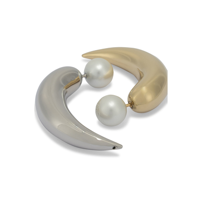 MAYFEYR - Pucci - Horn Earrings With Pearl - 5UAL035U920N12