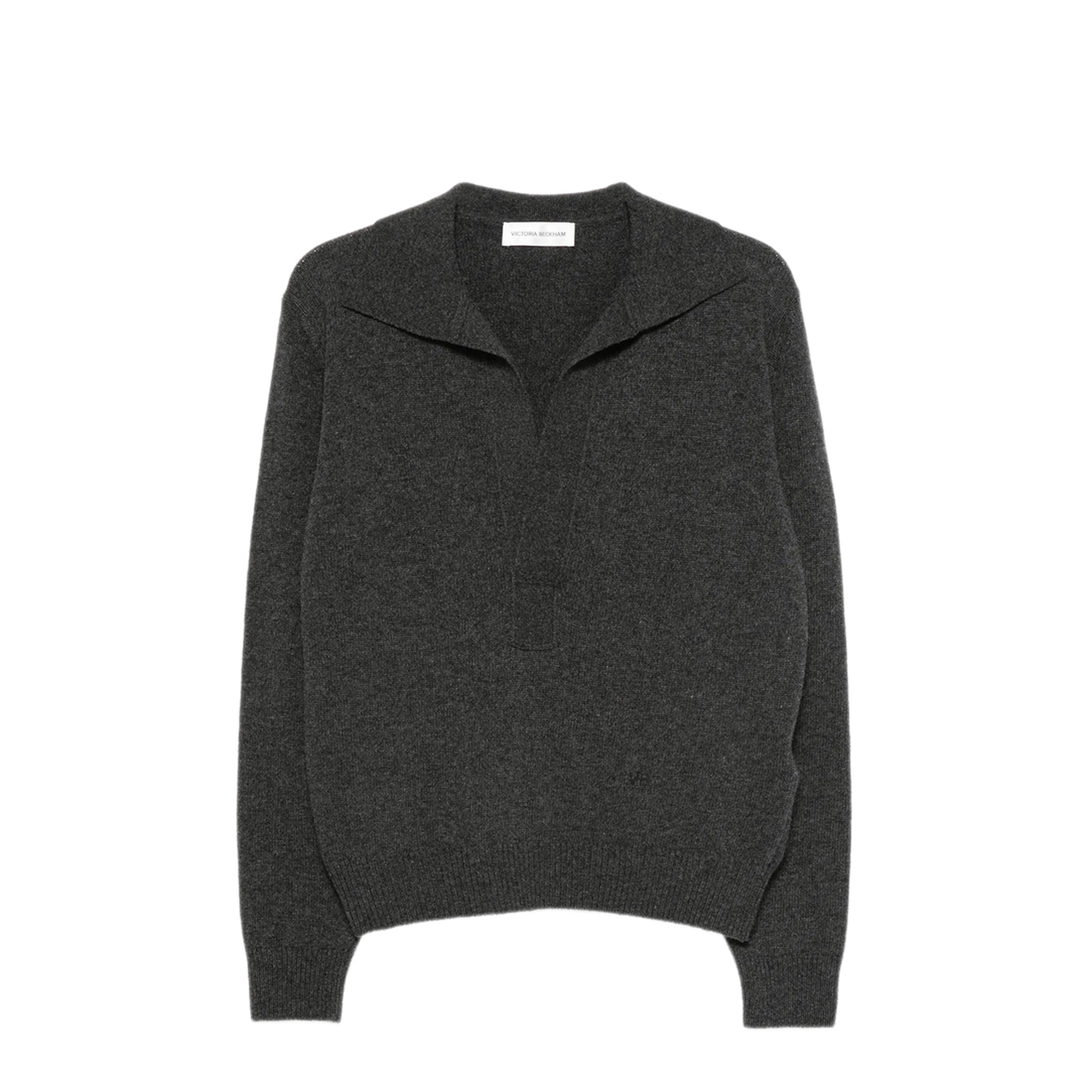 MAYFEYR - Victoria Beckham - Genevieve Polo Jumper In Merino Wool - 1326KJU007475A