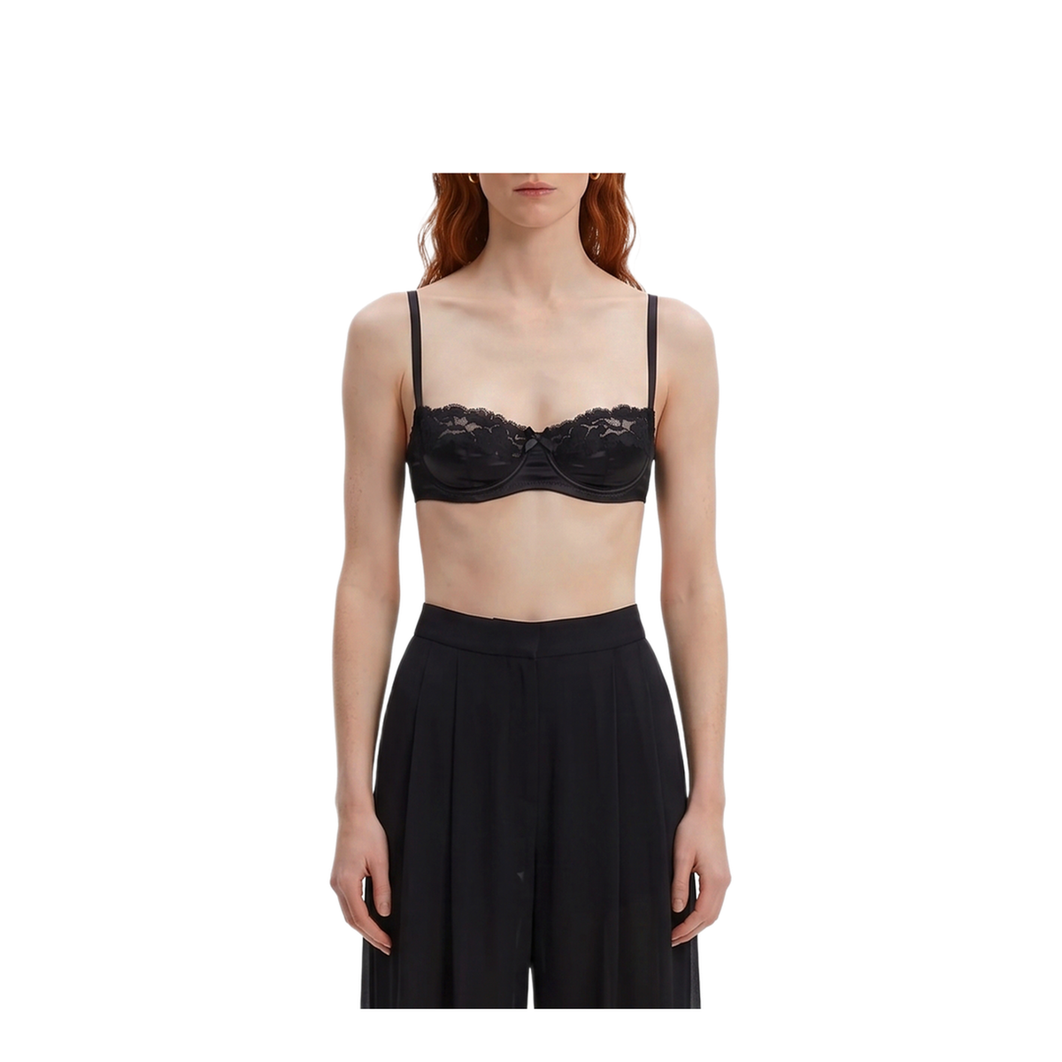 MAYFEYR - Dolce & Gabbana - Balconette Bra In Silk Satin And Lace - O1E15TON07MN0000