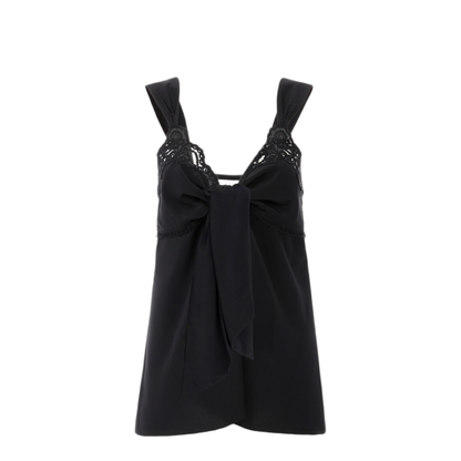 Sleeveless Silk Top