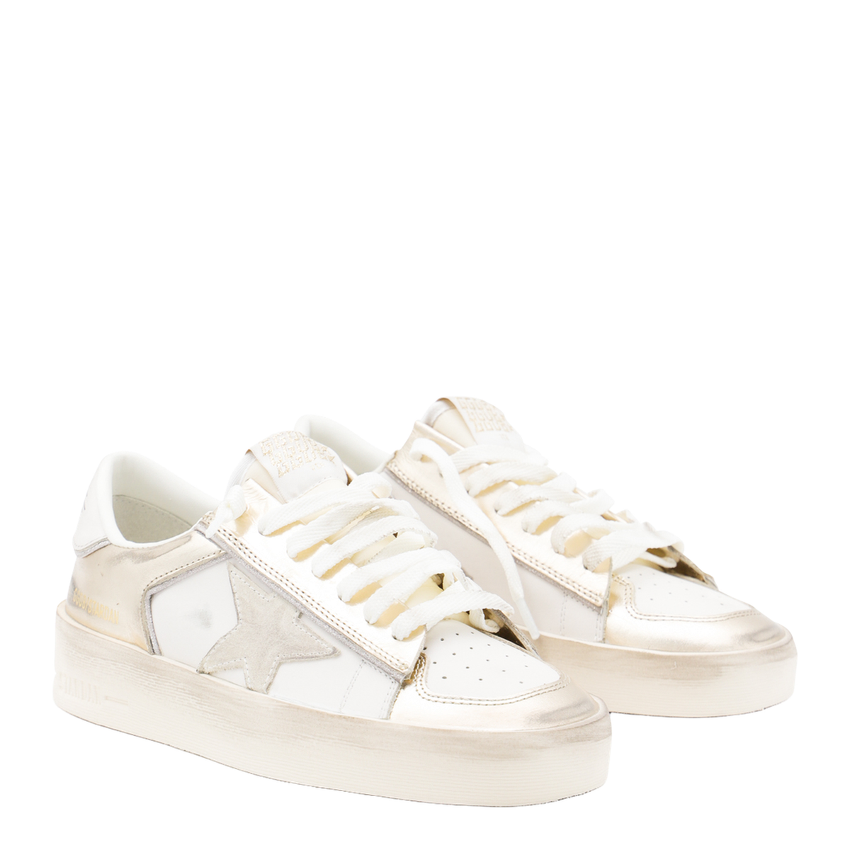 Lace-Up Flat Sneakers