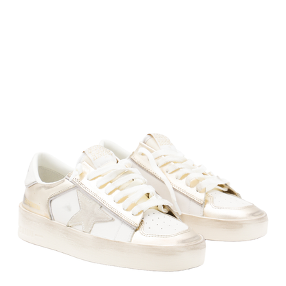Lace-Up Flat Sneakers