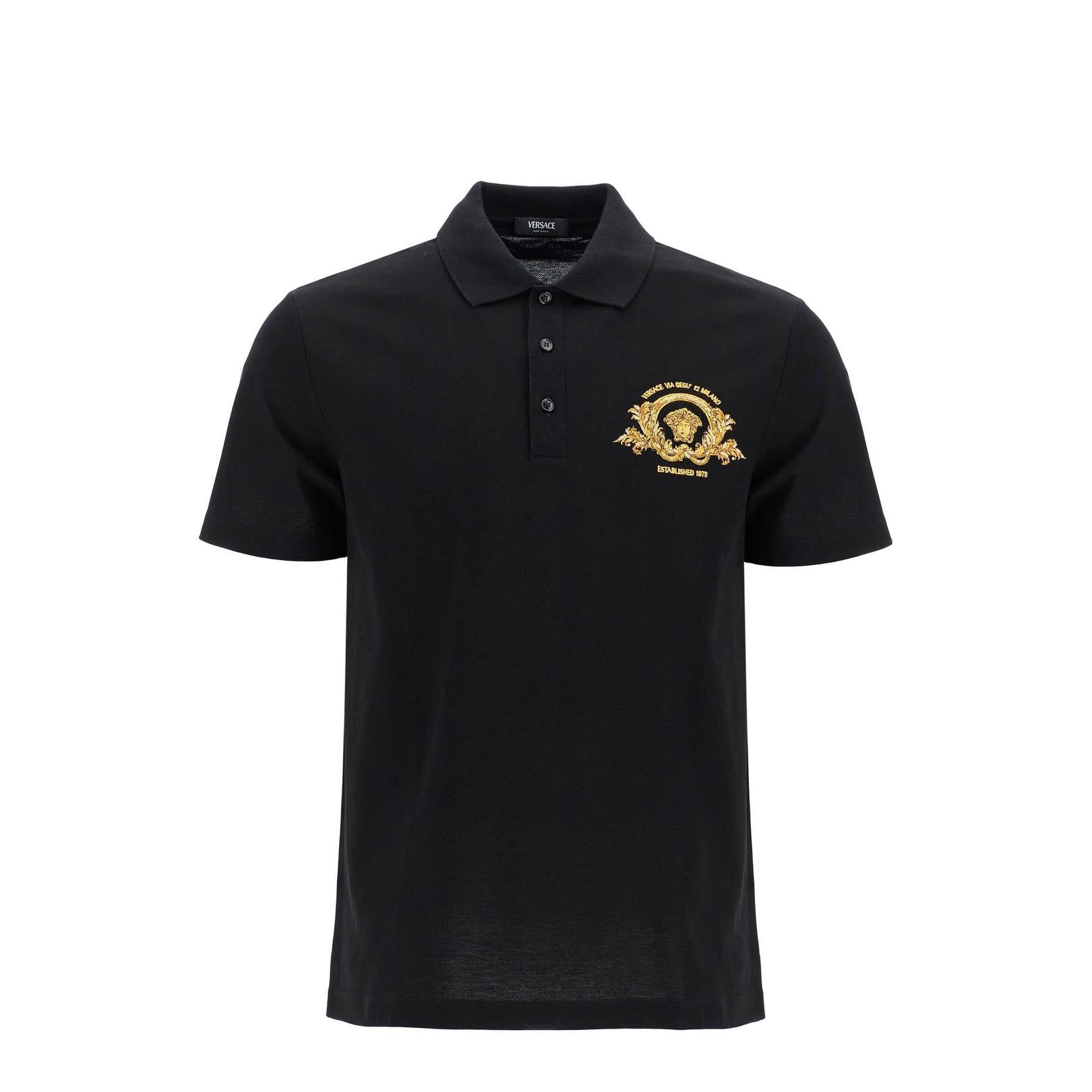 Versace short-sleeved polo shirt with