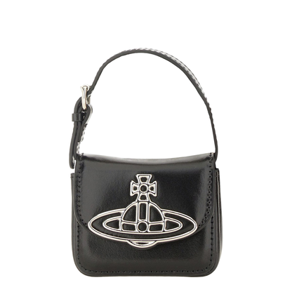 Linda Mini Leather Handbag - Black