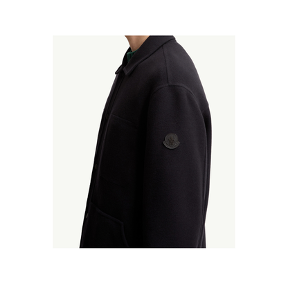 Navy Blue Tagnit Reversible Wool Shirt Jacket