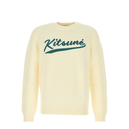 MAYFEYR - Maison Kitsuné - Ivory Cotton Blend Sweater - OM00808KT1137P204