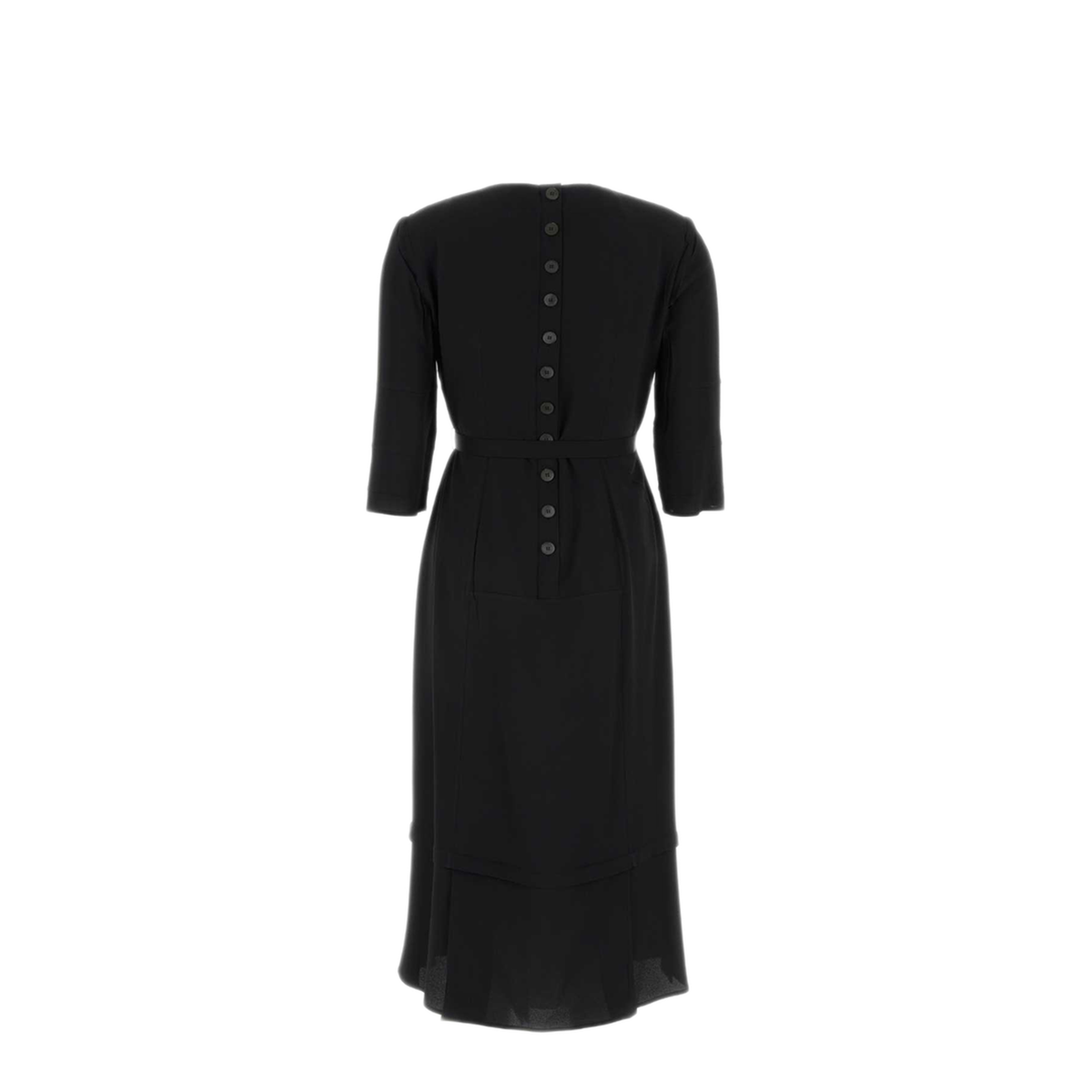 Wool And Silk Midi Dress