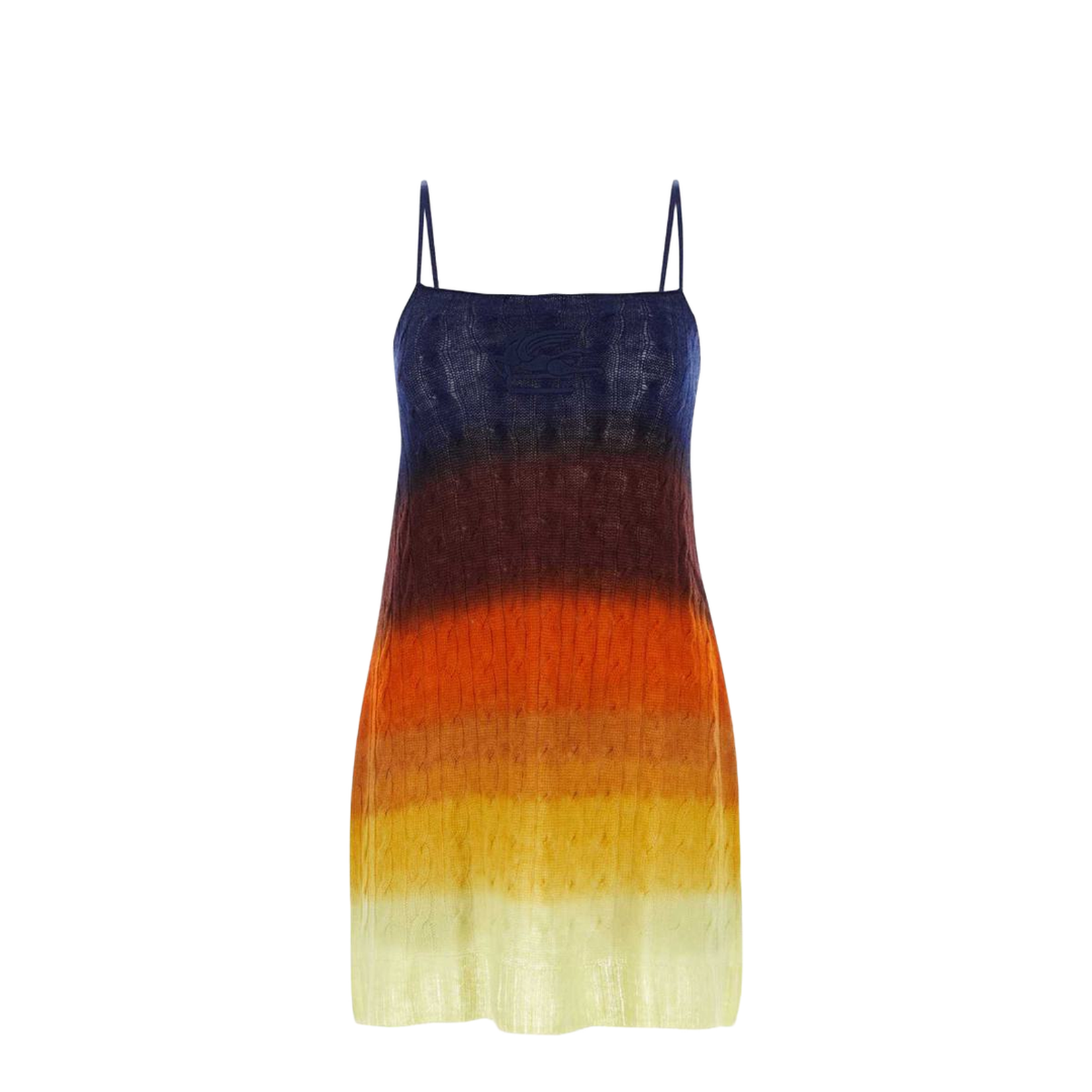 Shaded Braided Wool Mini Dress